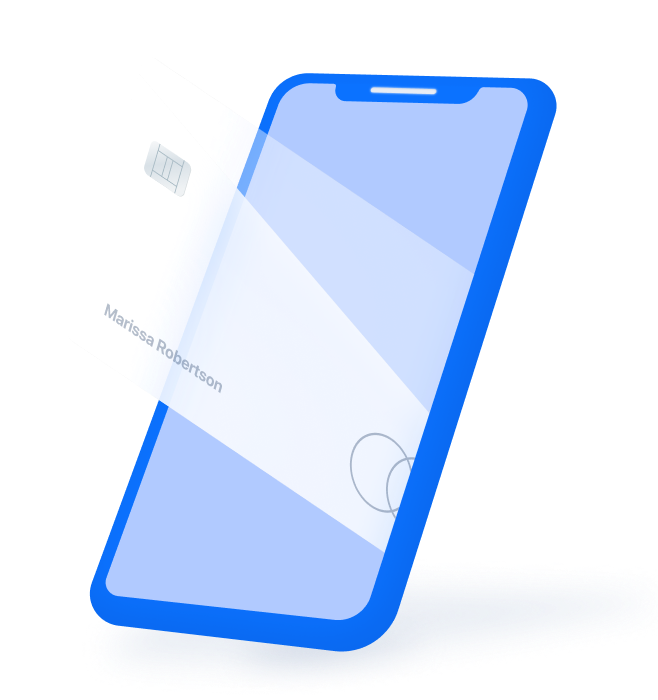 Card Coming Out of Phone